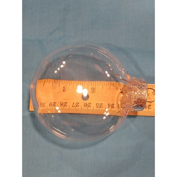 Artminds Clear Plastic Christmas Ornaments 3 inch Disc 6 Pc New In Package - Picture 5 of 7